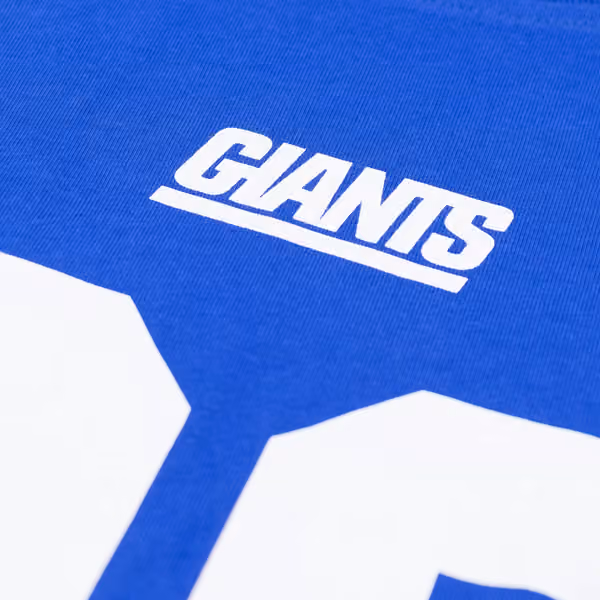 Saquon Barkley #26 New York Giants Iconic Player NFL T-Shirt Blue view 5