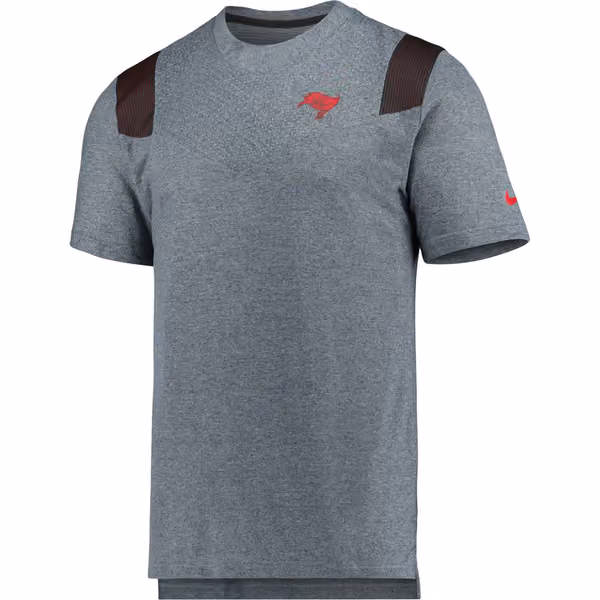 Tampa Bay Buccaneers 2022 NFL Sideline Nike Performance Player Top Gray view 2