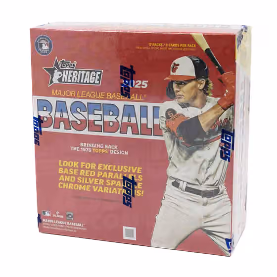 2025 Topps Heritage Baseball MLB Mega Box view 1
