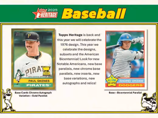 2025 Topps Heritage Baseball MLB Mega Box view 2