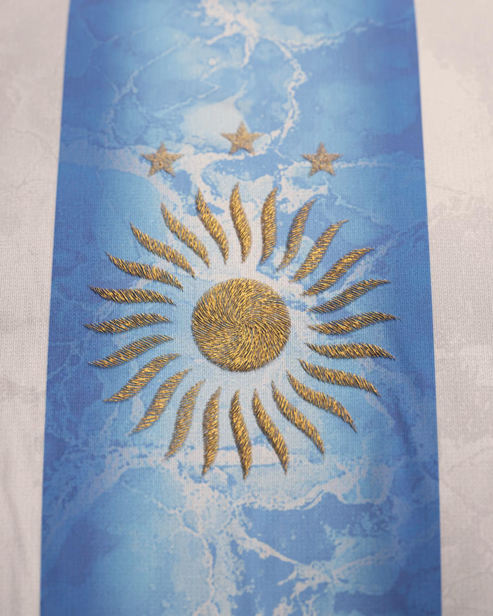Jersevo Custom Personalized Argentina "Glacier" Jersey (2026WC Edition) crest detail