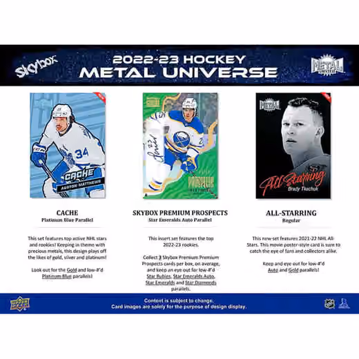 2022/23 Upper Deck Skybox Metal Universe Hockey NHL Hobby Pack view 4