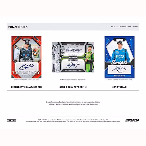 2024 Panini Prizm NASCAR Racing Hobby Box view 3