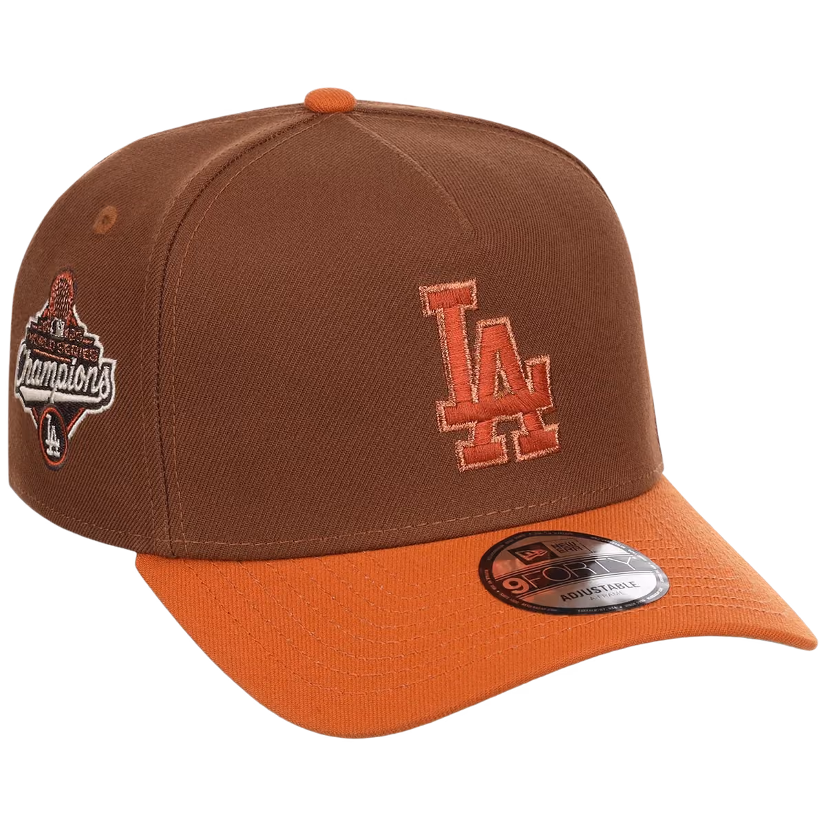 Los Angeles Dodgers MLB Copper Harvest New Era 9FORTY A-Frame front view