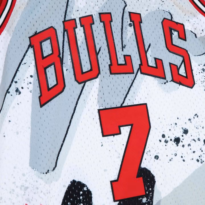 Toni Kukoč #7 Chicago Bulls Hyper Hoops Mitchell & Ness Swingman NBA Jersey view 4
