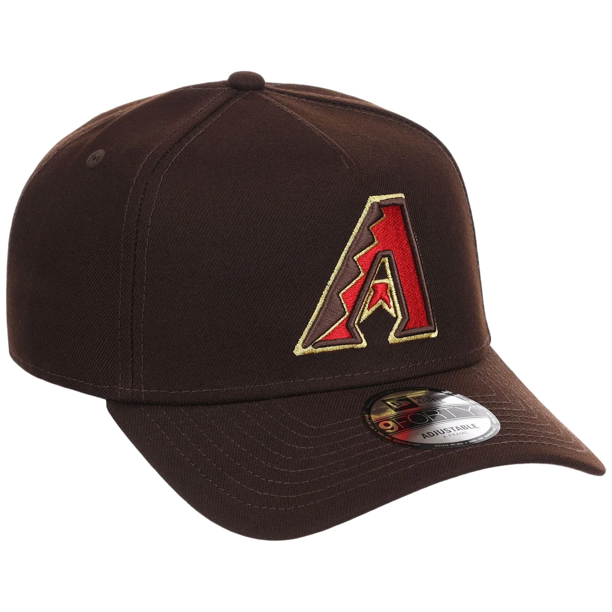 Arizona Diamondbacks MLB Burnt Wood FASHION CORE New Era 9FORTY A-Frame front view