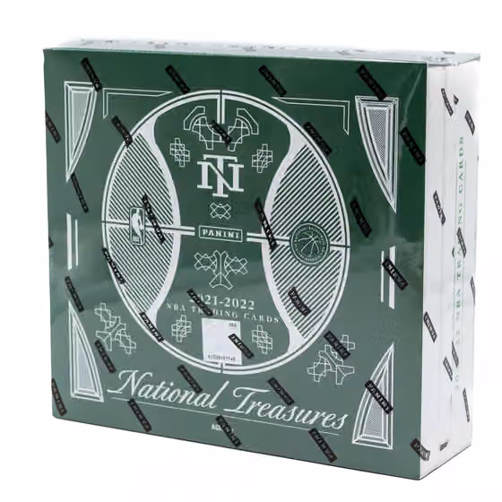 2021/22 Panini National Treasures NBA Basketball Hobby Box view 1