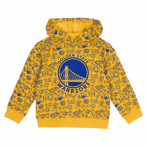 Golden State Warriors Toddler Give & Go NBA Hoodie Sweatpants Set view 2