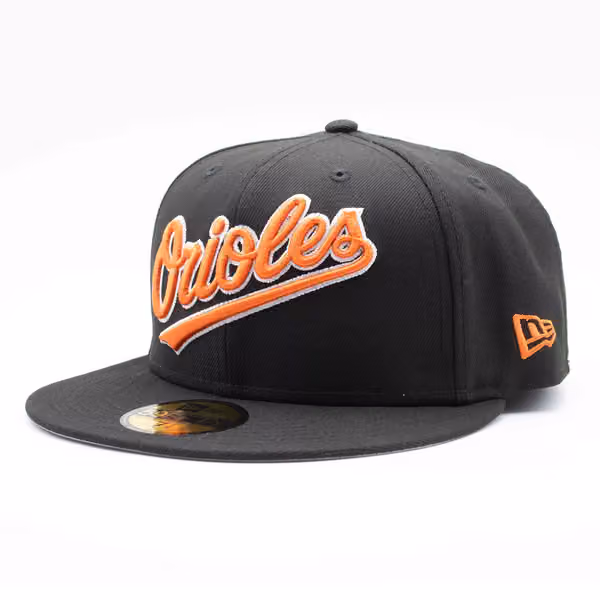 Baltimore Orioles Script 59FIFTY Fitted MLB Cap Black product photo