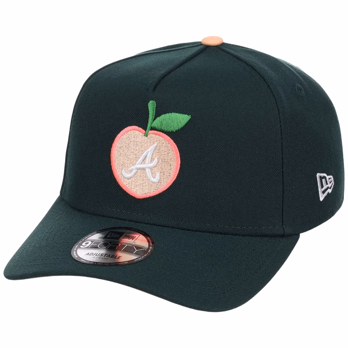 Atlanta Braves Peach Atlanta Crown the City New Era 9FORTY detail view