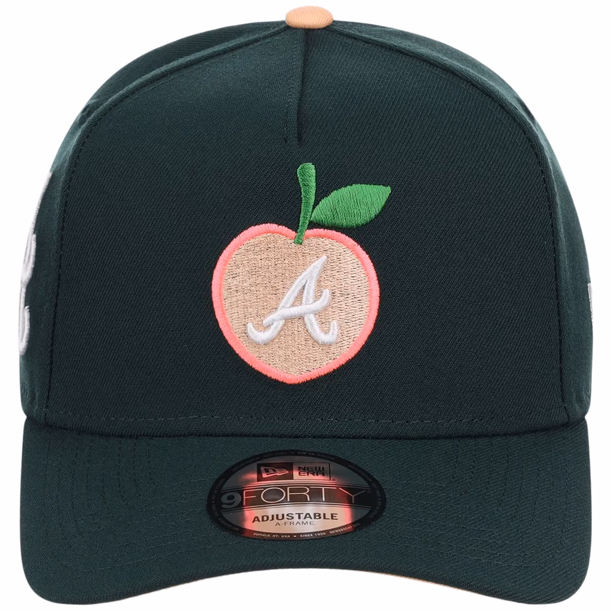 Atlanta Braves Peach Atlanta Crown the City New Era 9FORTY detail view