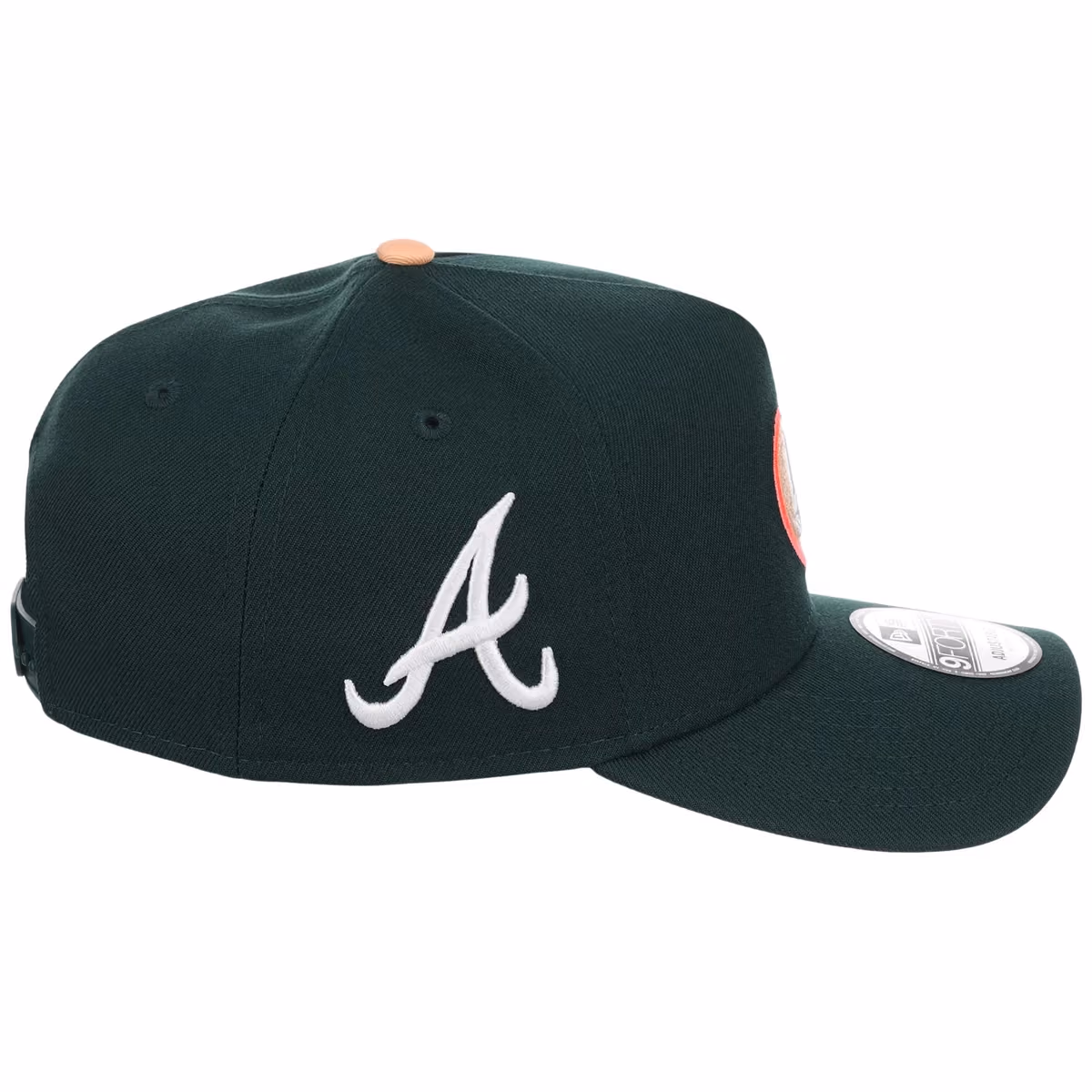 Atlanta Braves Peach Atlanta Crown the City New Era 9FORTY detail view