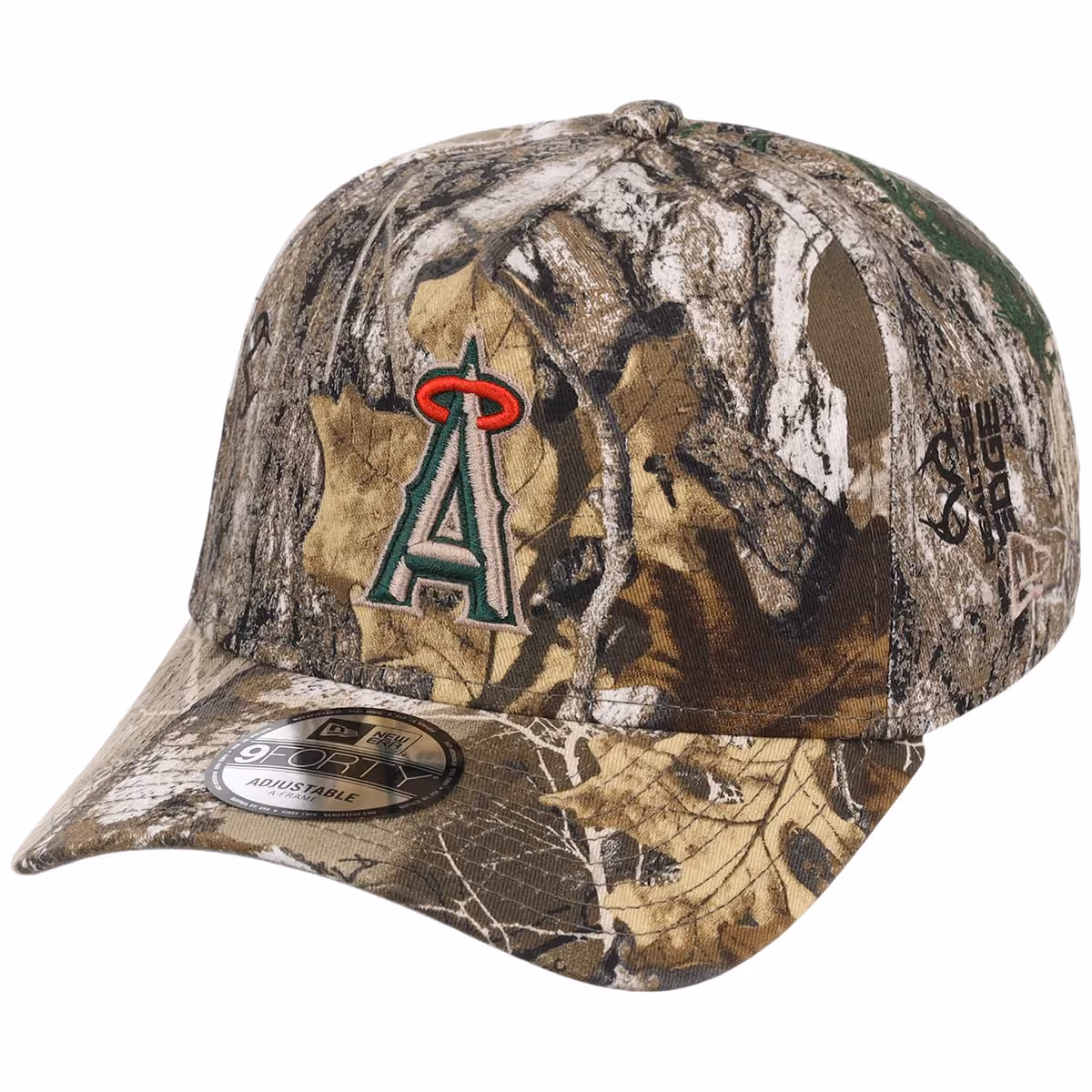 Anaheim Angels MLB Realtree FASHION CORE New Era 9FORTY A-Frame detail view
