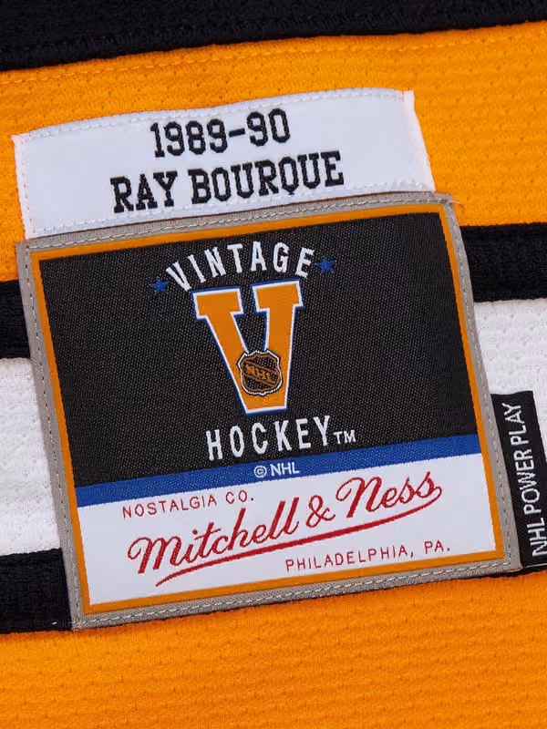 Ray Bourque #77 Boston Bruins 1989-90 Premium Power Play NHL Jersey Black view 3