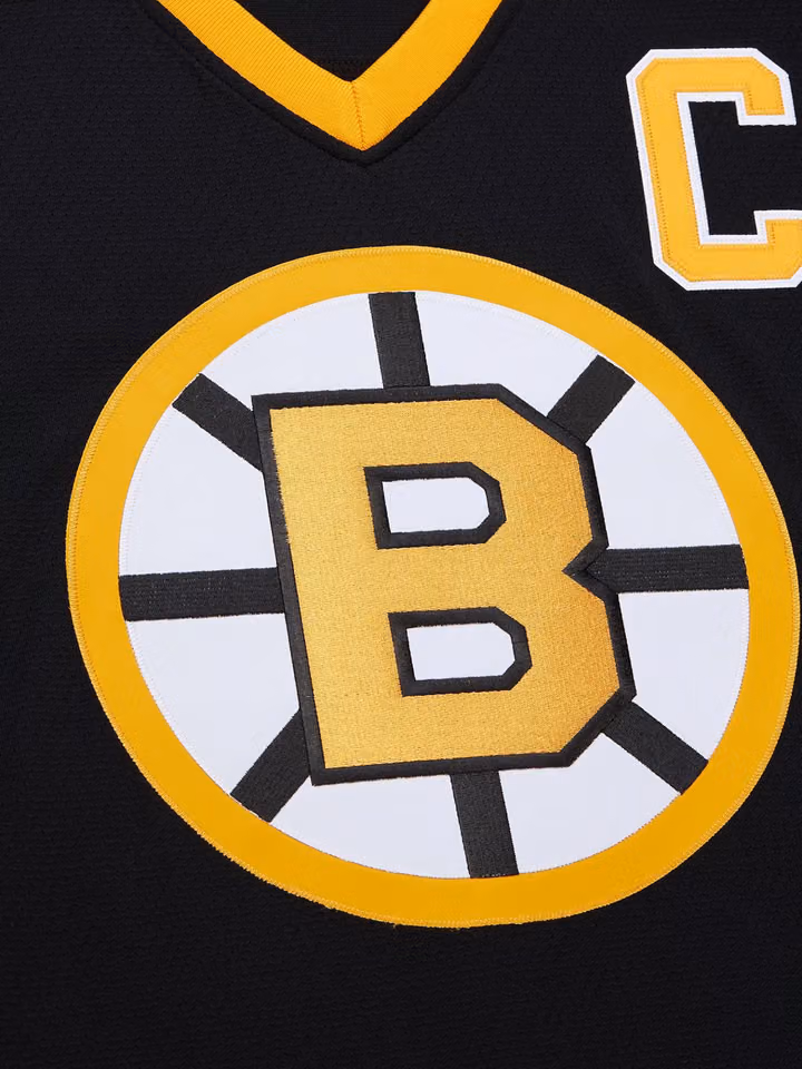 Ray Bourque #77 Boston Bruins 1989-90 Premium Power Play NHL Jersey Black view 6