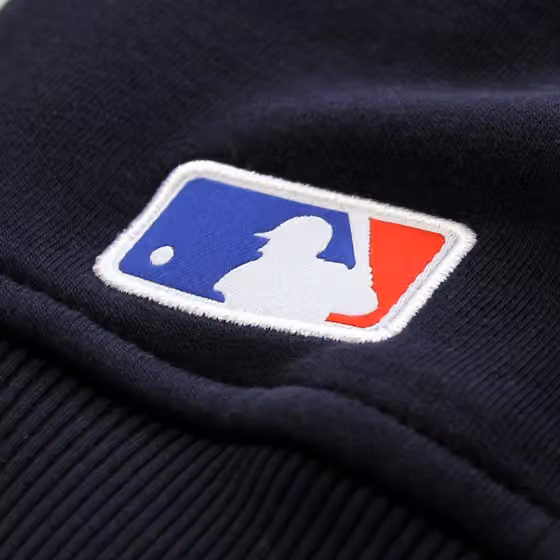 New York Yankees Logo Crewneck MLB Sweatshirt Navy view 3