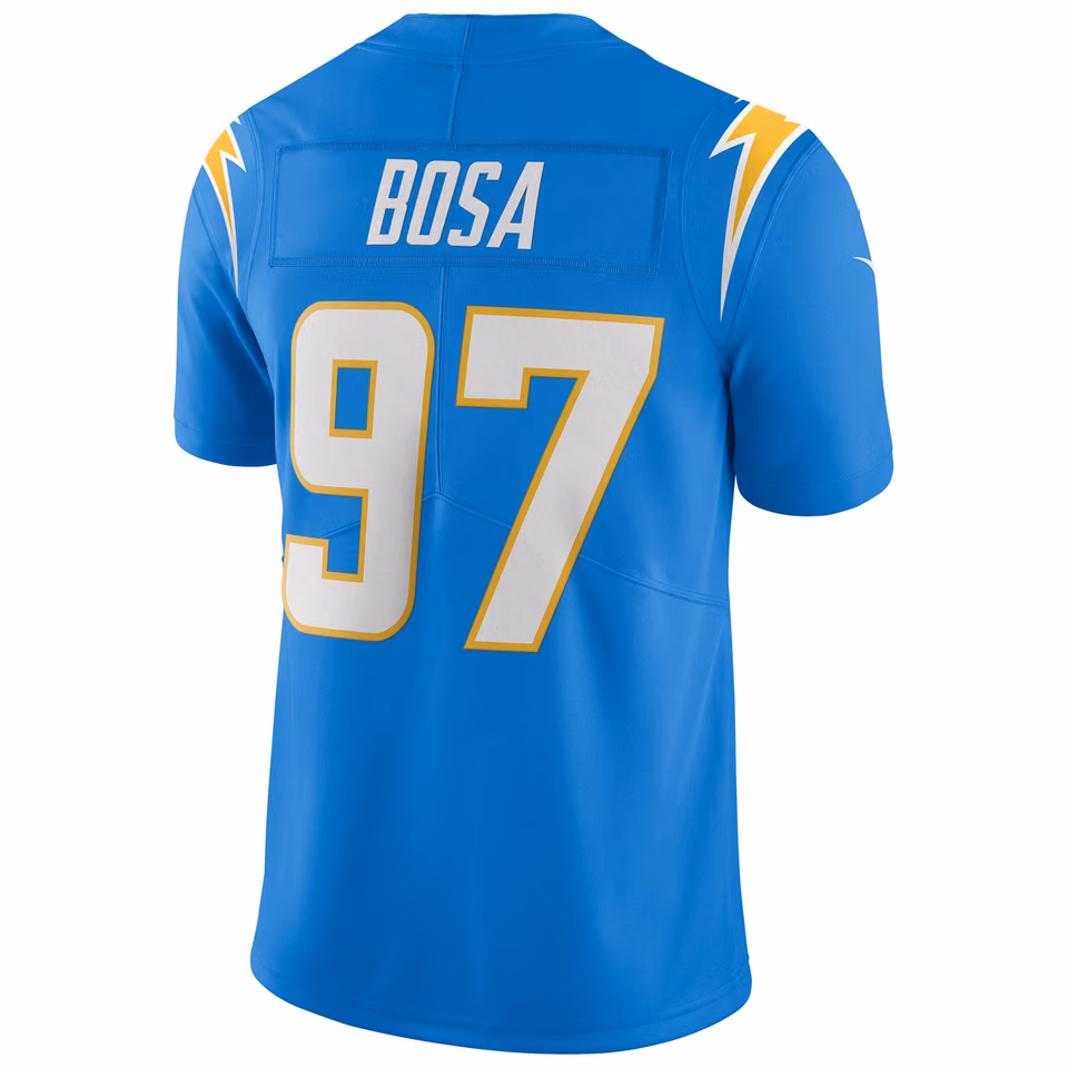 Joey Bosa #97 Los Angeles Chargers Nike Vapor Limited NFL Jersey Blue view 3