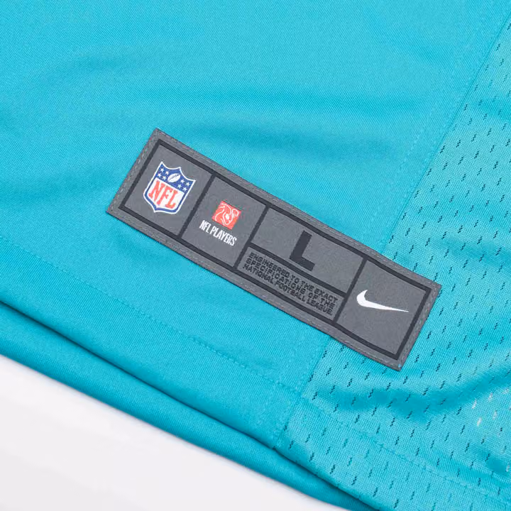 Tua Tagovailoa #1 Miami Dolphins Nike Game NFL Football Jersey Aqua view 6