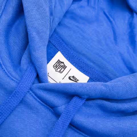 Los Angeles Rams 2023 NFL Sideline Nike Club Hoodie Blue view 6