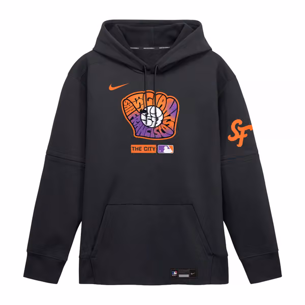 San Francisco Giants City Connect 2026 MLB Authentic Therma Hoodie Black view 1