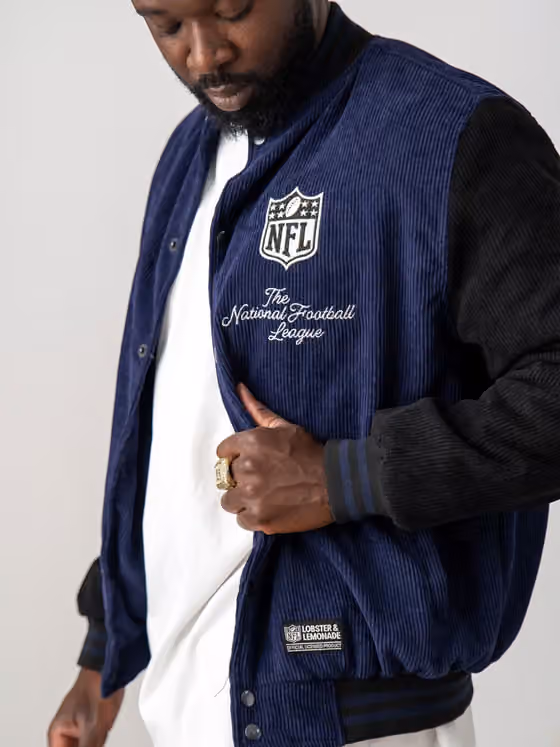 NFL Shield Core L&L '30 Varsity Jacket Navy view 4