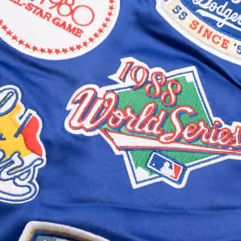 Los Angeles Dodgers Cooperstown '47 Dalston MLB Bomber Jacket Blue view 5