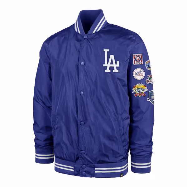Los Angeles Dodgers Cooperstown '47 Dalston MLB Bomber Jacket Blue view 1