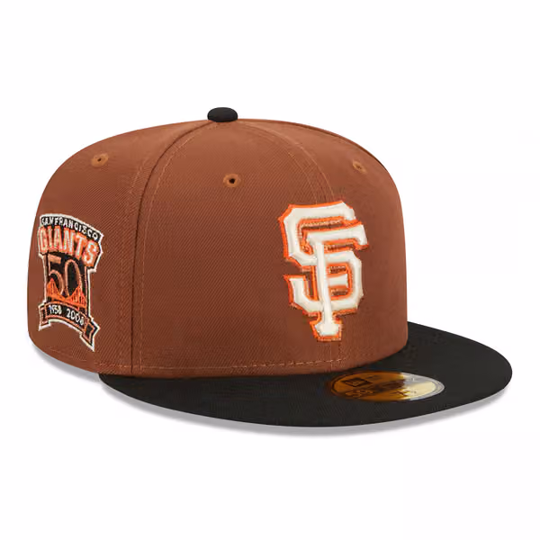 San Francisco Giants Harvest New Era 59FIFTY Fitted MLB Cap Brown product photo