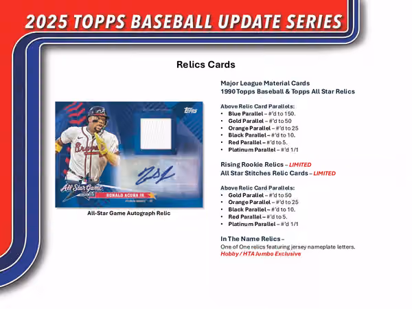 2025 Topps Update Series Baseball MLB Hobby Box view 8