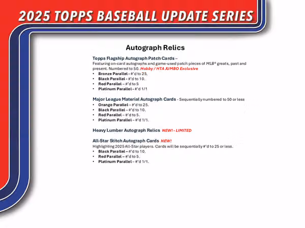2025 Topps Update Series Baseball MLB Hobby Box view 7