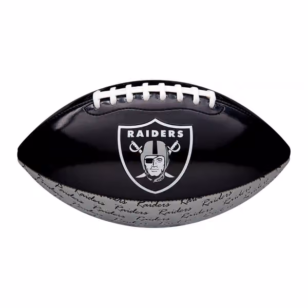 Las Vegas Raiders City Pride Wilson PeeWee Size NFL Football view 1