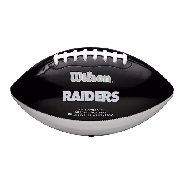 Las Vegas Raiders City Pride Wilson PeeWee Size NFL Football view 2