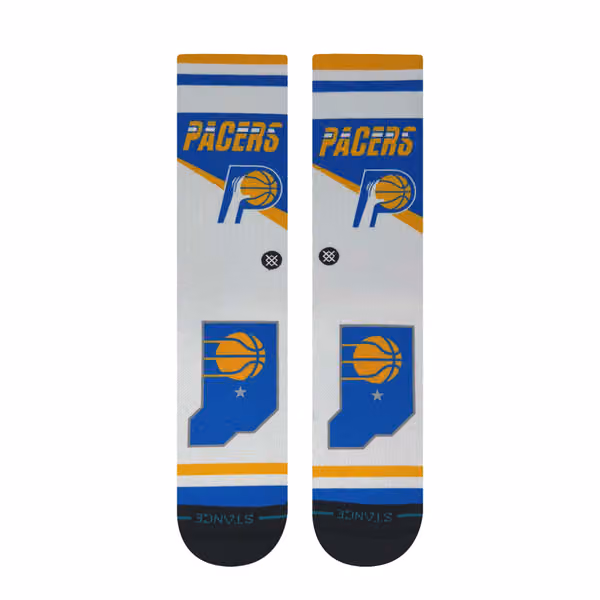 Indiana Pacers 2025-26 NBA City Edition Crew Socks view 2