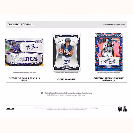 2024 Panini Certified Football NFL Hobby Box view 4