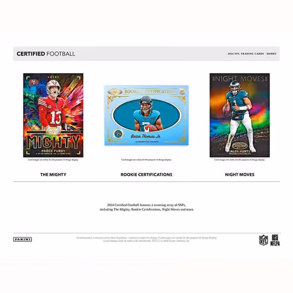 2024 Panini Certified Football NFL Hobby Box view 5