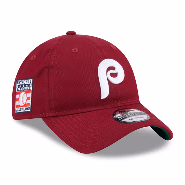 Philadelphia Phillies 2025 MLB Hall of Fame New 9TWENTY Adjustable Cap Burgundy product photo