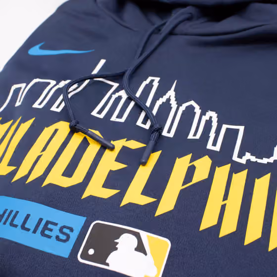 Philadelphia Phillies City Connect 2026 MLB Authentic Therma Hoodie Navy view 3