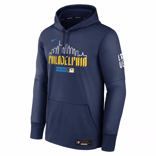 Philadelphia Phillies City Connect 2026 MLB Authentic Therma Hoodie Navy view 1