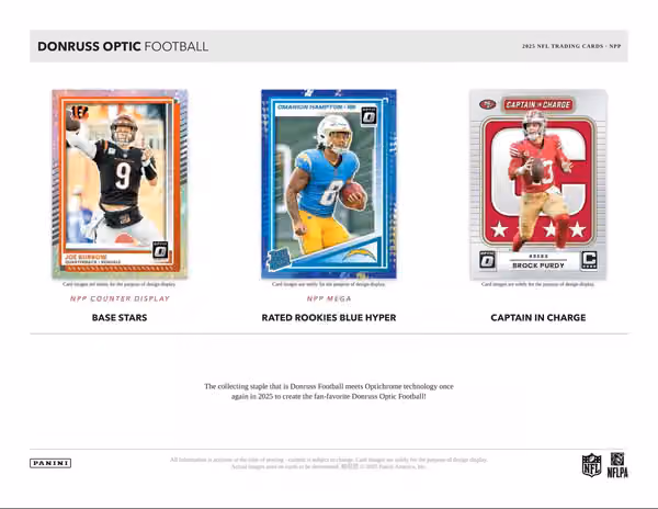 2025 Panini Donruss Optic Football NFL Value Fat-Pack Box view 3