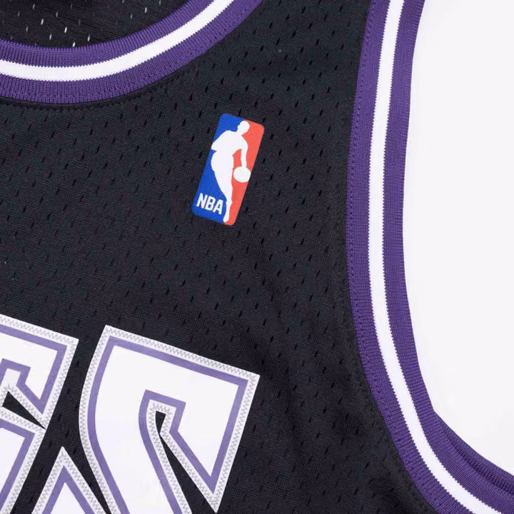 Mike Bibby #10 Sacramento Kings 2001-02 Mitchell & Ness Swingman NBA Jersey Black view 5