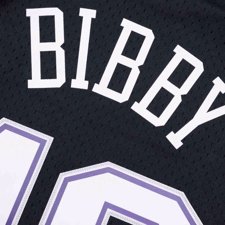Mike Bibby #10 Sacramento Kings 2001-02 Mitchell & Ness Swingman NBA Jersey Black view 4