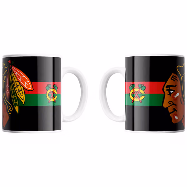 Chicago Blackhawks Triple Logo NHL Jumbo Mug (450 ml) view 1
