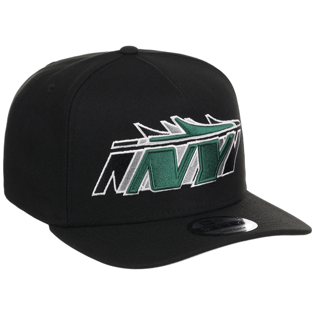 New York Jets NFL Seismic New Era 9FIFTY A-Frame front view