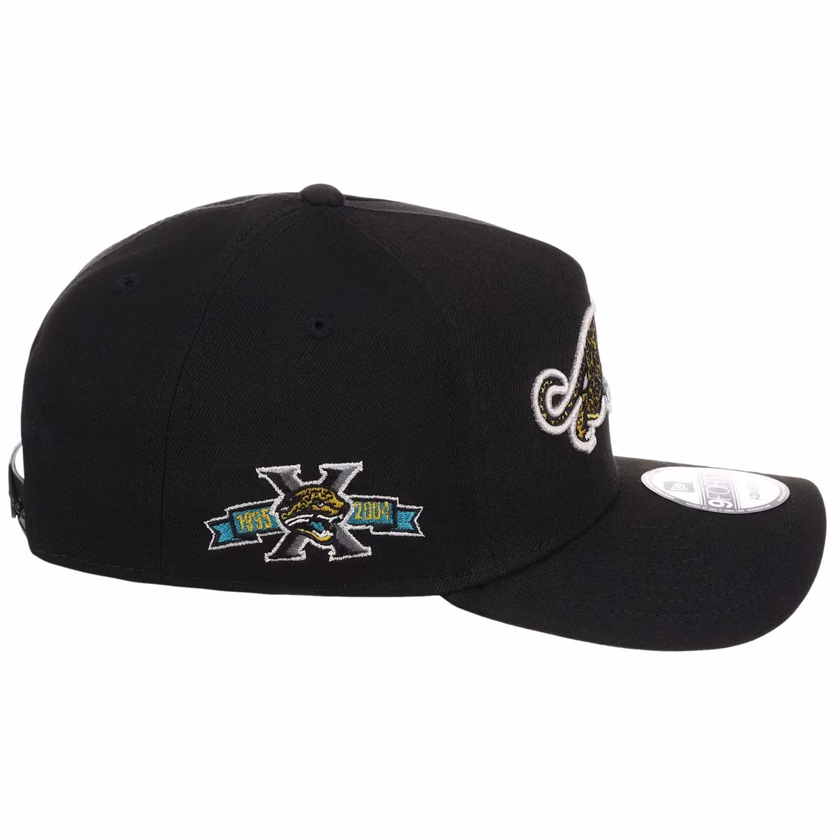 Jacksonville Jaguars NFL Black Dome New Era 9FORTY A-Frame detail view
