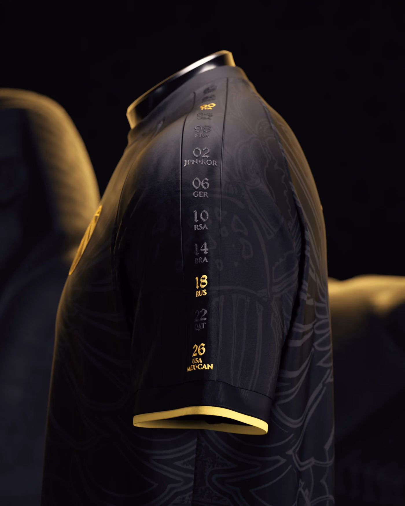 Jersevo Custom Personalized Egyptian King Heritage Jersey (2026WC Edition) left sleeve detail