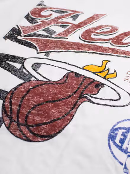 Miami Heat Division Oversized NBA T-Shirt White view 3