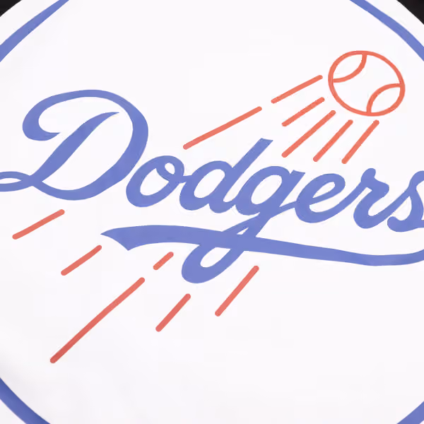 Los Angeles Dodgers Logo Backer '47 Burnside MLB Hoodie Black view 3