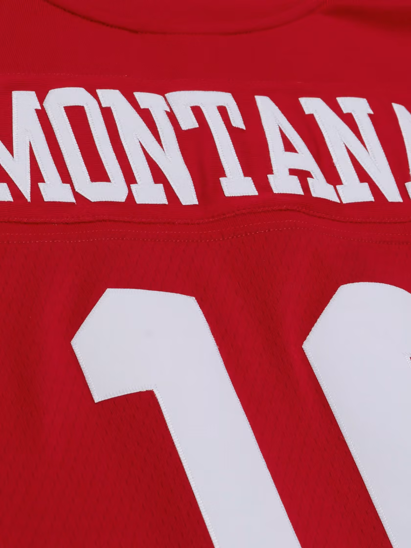 Joe Montana #16 San Francisco 49ers 1990 Legacy Throwback NFL Jersey Red view 4