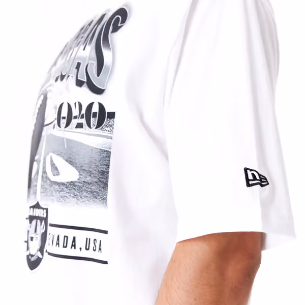 Las Vegas Raiders Field Graphic New Era Oversized NFL T-Shirt view 5