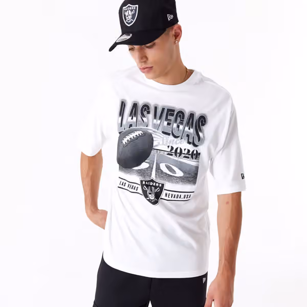 Las Vegas Raiders Field Graphic New Era Oversized NFL T-Shirt view 3